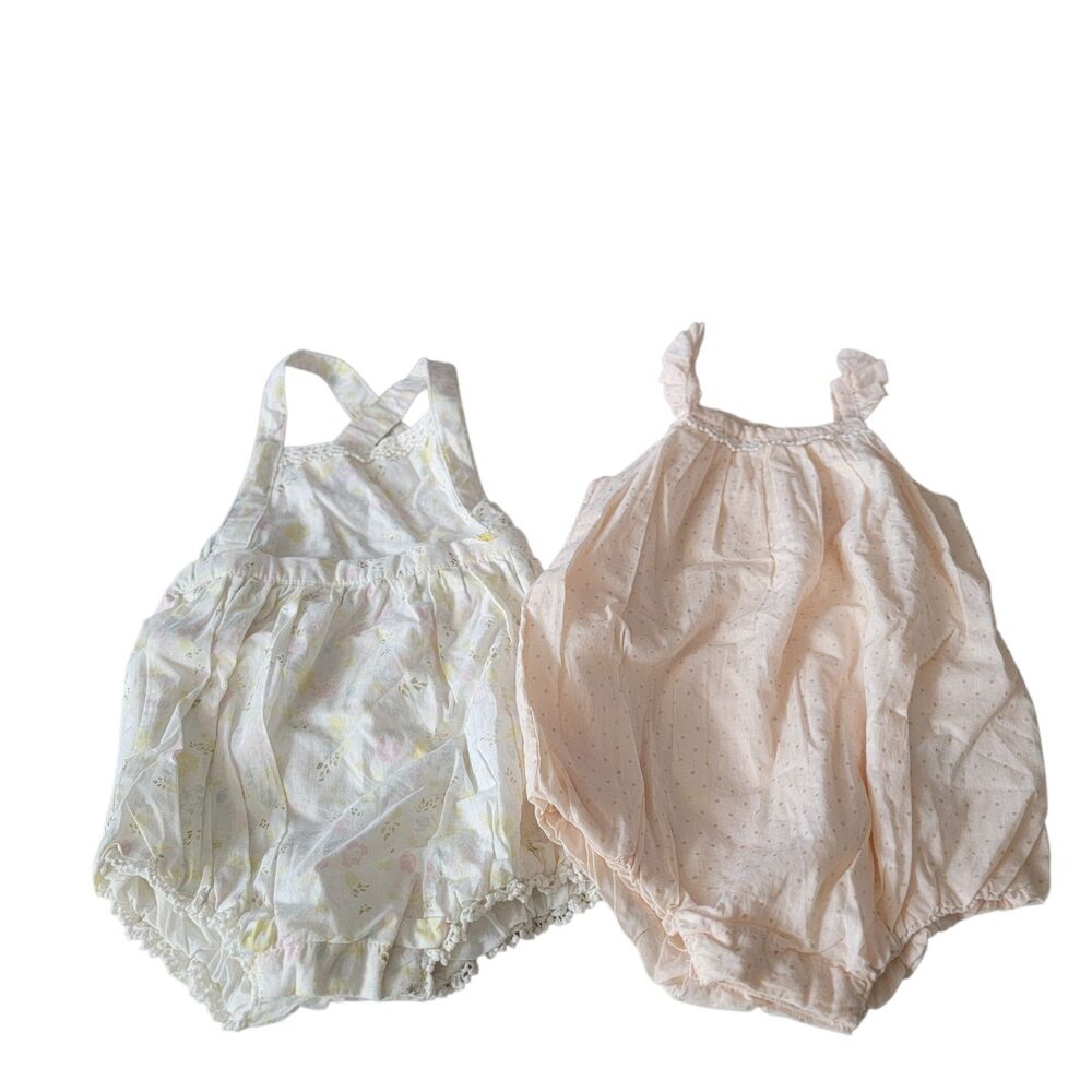 2 bundle Piper & Posie Baby Size 6-9 months one piece body suit Girl